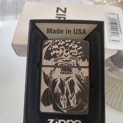 Batman Themed Lasered Zippo Lighter. New and Unfired. Rare