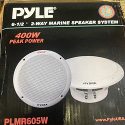 Pyle 6-1/2   2 Way Marine Speaker System 