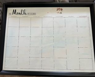 Used dry erase calendar