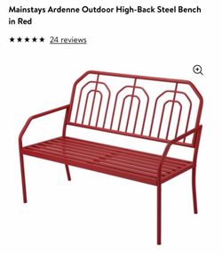 Bench in red