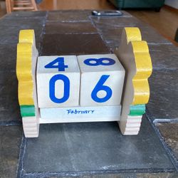 Handmade Wooden Calendar Set