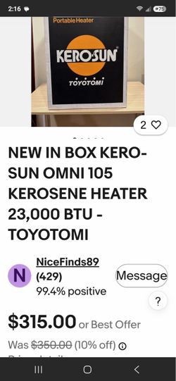 Kerosun Omni 105 Kerosene Heater