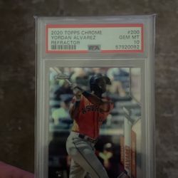 Yordin Alvarez  Refractor-Psa 10