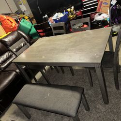 Kitchen Table 4 Chairs And Bench Seat