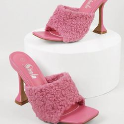 Pink Teddy Heels 