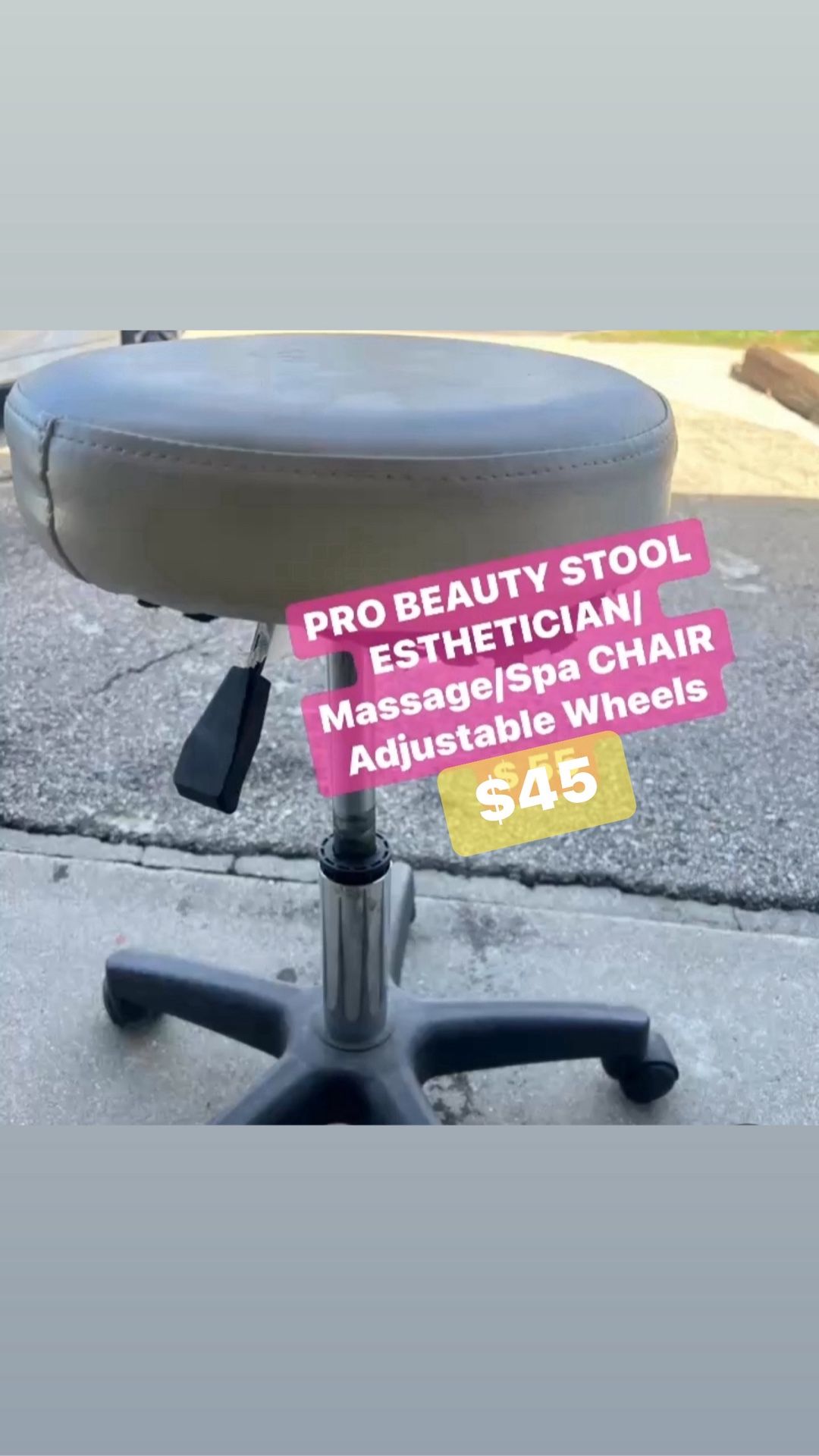 🔶 PRO BEAUTY STOOL ESTHETICIAN/ Massage/Spa CHAIR