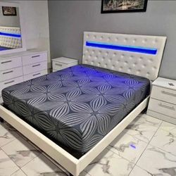 Bedroom Set whit led light - Juego De Cuarto con luz led