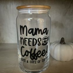 Glass Tumbler/drinking Glass With Glass Straw 16oz
