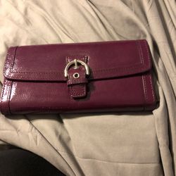 Coach Purple Wallet