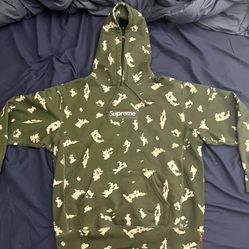 SUPREME BOX LOGO HOODIE OLIVE RUSSIAN  CAMO