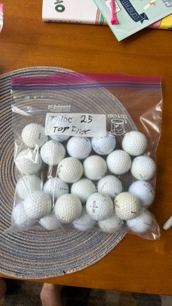 25 TOP FLITE lightly used golf balls
