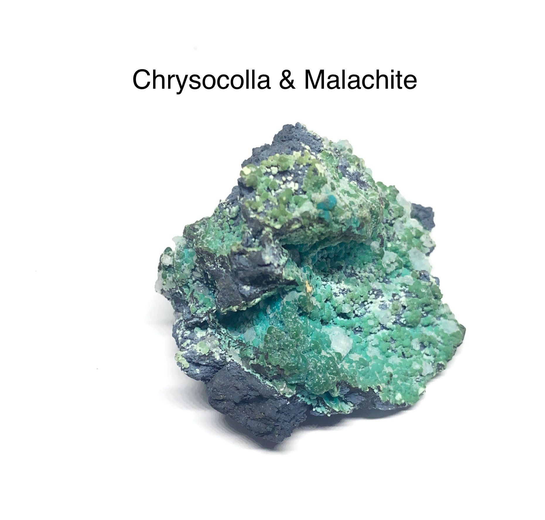 Chrysocolla & Malachite Rough Stone from Planet Mine Az 16g RARE