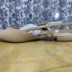 Dream Pairs Women’s Flat Sling Backs Size 7 Color Nude