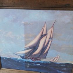 2 Original Signed Oil Canvases By Charles STEPULE 