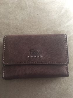 Fossil wallet genuine leather