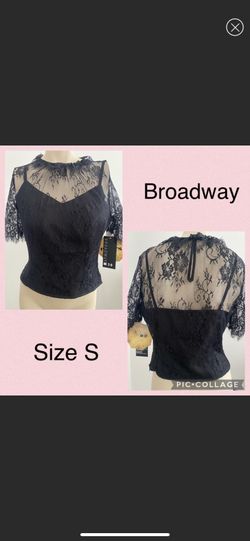 NEW W TAG ELEGANT BROADWAY TOP SIZE S