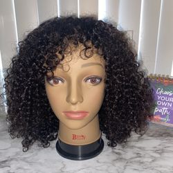 No Lace Curly Wig