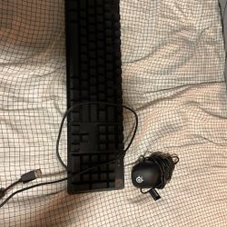 Logitech keyboard and steel series mouse