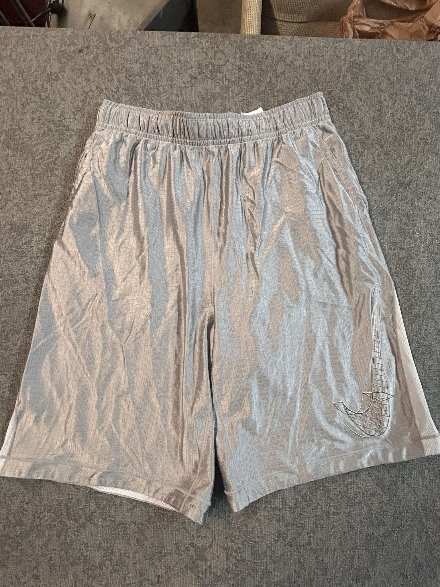 Grey Nike Basketball Shorts