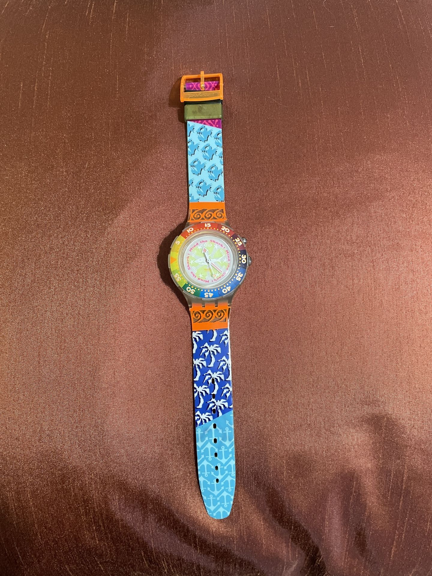 SWATCH Watch Scuba 200 "Mind the Shark" 1995 SDK902 / New Battery / Nice / Working Perfect…