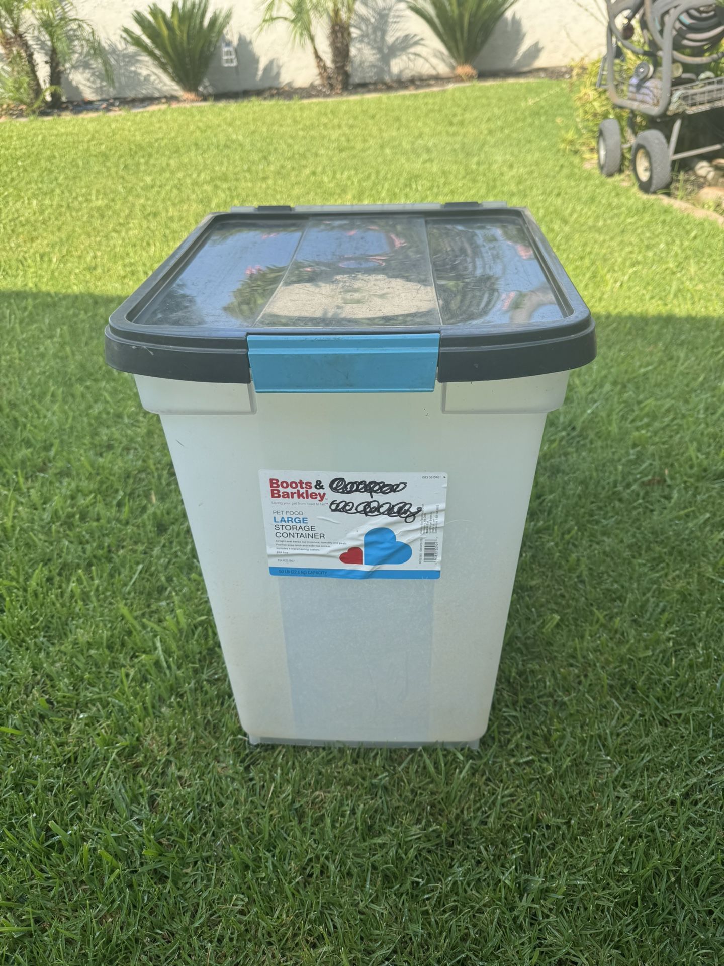 50 LB Capacity Pet Food Container (Locked & Sealed)