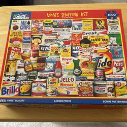 Mom’s Shopping List Jigsaw Puzzle 