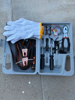 Emergency Tool Kit with Jumper Cables