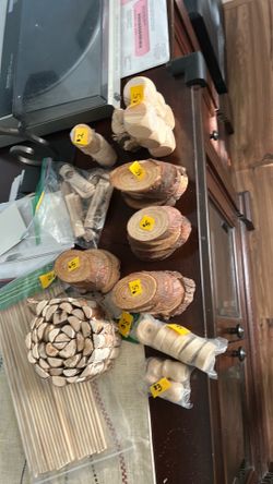 Wooden craft items