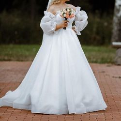 Custom Made Organza Wedding Gown