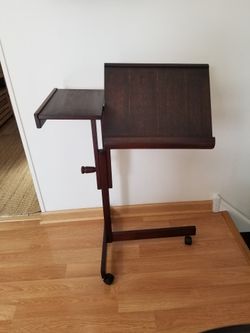 Rare MCM Levenger Rolling Reading Tray Table