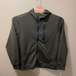 Men’s XXL UNTUCKit Olive Green Rivera Full Zip Long Sleeve Hoodie Sweatshirt