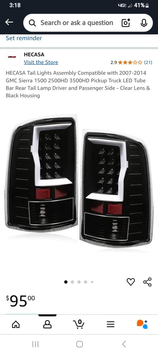 2015 GMC SIERRA K1500 TRUCK Tail Lights New In Box Just Never Installed On My TRUCK
