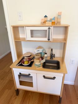 IKEA Kids kitchen + Plantoys Blocks+ Bella Luna Baking Set +Konges Slojd Pan and Pot set