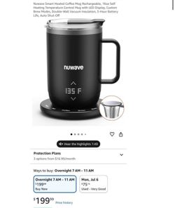 Nuwave smart heated coffee mug