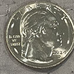 Error Coin USA Quarter 2024 D Stamp