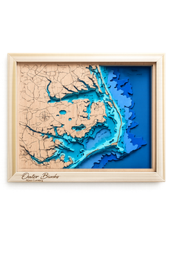 3d layered bathymetric custom maps free shipping
