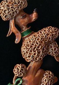 Vintage Poodle Brooch By Gerry's