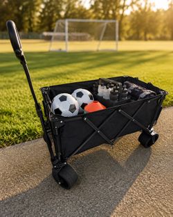 Heavy-Duty Collapsible Utility Wagon – 380 lb Capacity – $39.99