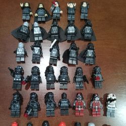 Lego Star Wars Minifigures Lot Sith Darth Vader, The Emperor,  Kylo Ren, Tie Fighter Pilots Price Is Offer Up!