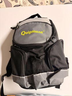 Quipment Gray and Black Multi Pocket Backpack