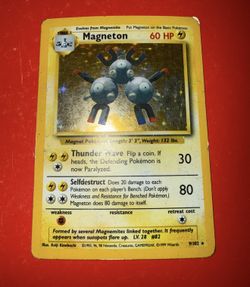  Magneton 9/102 Holo Rare Base Set 1999 WOTC Vintage.  MP-HP