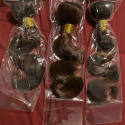 Color 33 Human Hair Bundles Premium Reddish Brown Body Wave Bundles 10” 12” 14” inch
