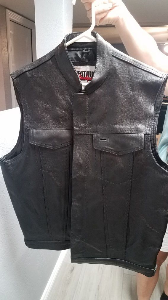 Leather MC Vest