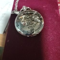 To My Husband Stainless Steel Quartz Pocket Watch