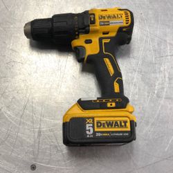 1003 Dewalt DCD778 20v Lithium Ion 1/2” Hammer Drill Driver W/ 5.0ah Battery 540535
