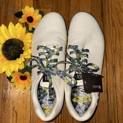 NoBull Trainers:Spring Fling Edition; Brand New; W/8.5, M-7; White Floral CrossFit Sneakers