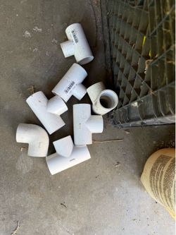 Free 1” pvc connectors unused