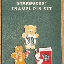 STARBUCKS Holiday 2025 Enamel Pin Set of 3