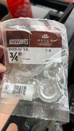 Halex 3/4" Knock Out Seals – 4 Pack