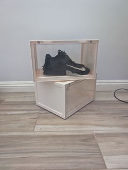 Clear Drop-Front Sneaker Storage Boxes Set of 2